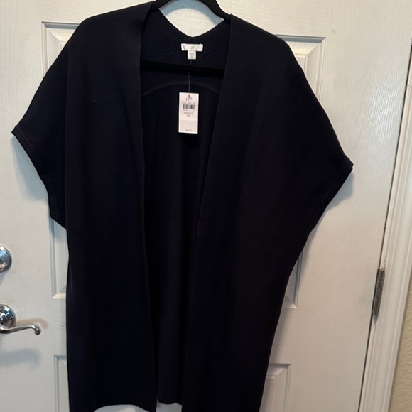 J. Jill Sweaters - J. Jill Navy Knit Open Front Long Line Cardigan Sweater Size XL NWT